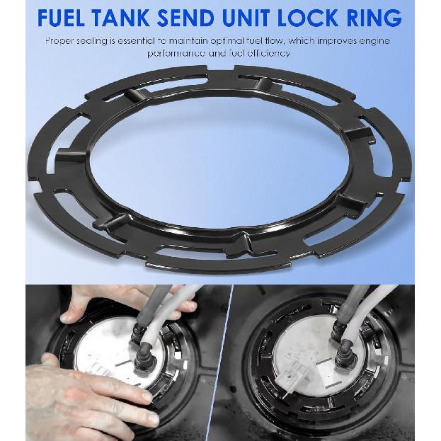 LO164 Fuel Pump Lock Ring, Fuel Tank Sending Unit Locking Ring Replacement for Buick Cadillac Chevrolet Dodge Ford GMC Hummer Isuzu Jeep Lincoln