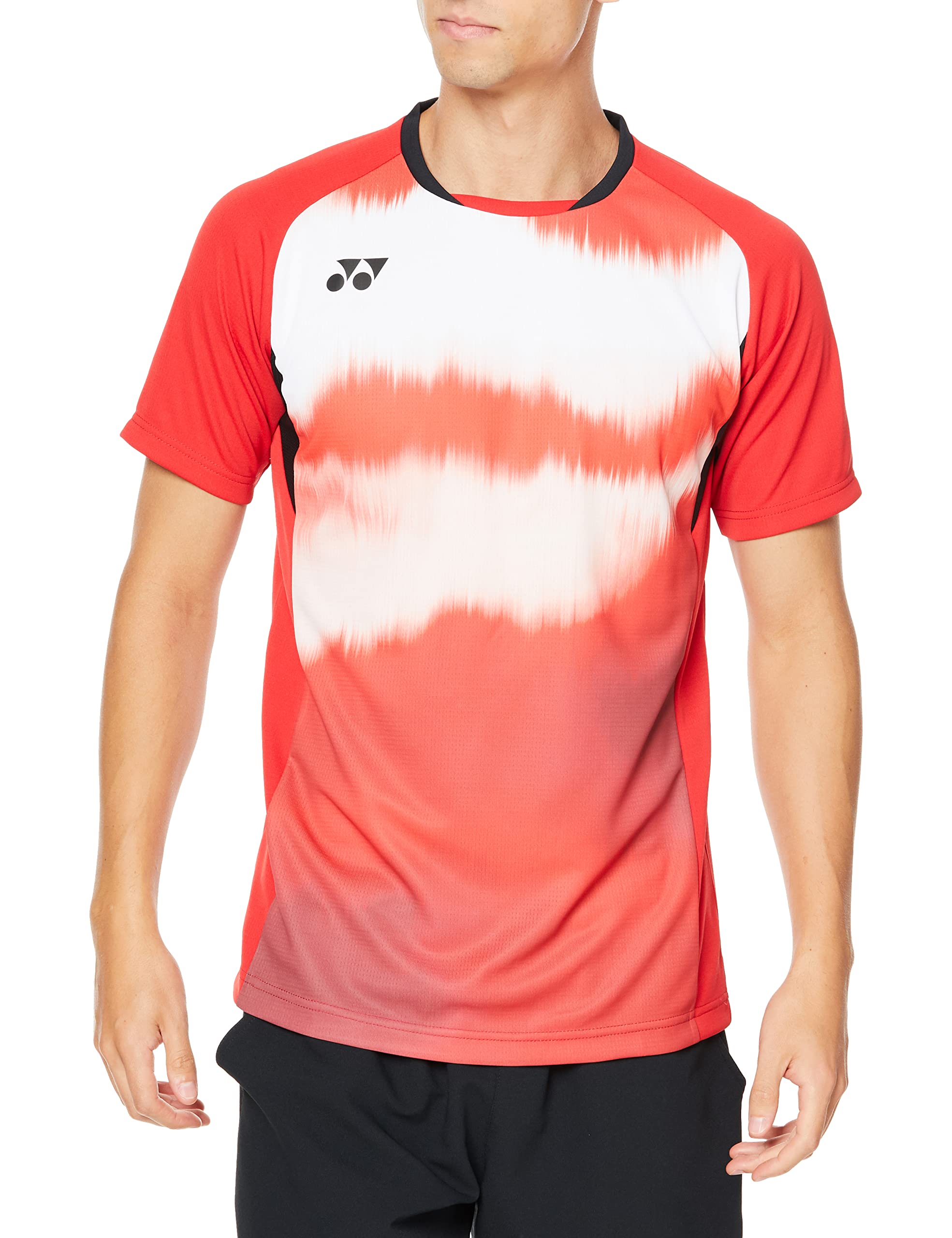 

Short Sleeve Shirt Game Shirt Tornado Red M [Yonex] (Fit Style) Men s (662)