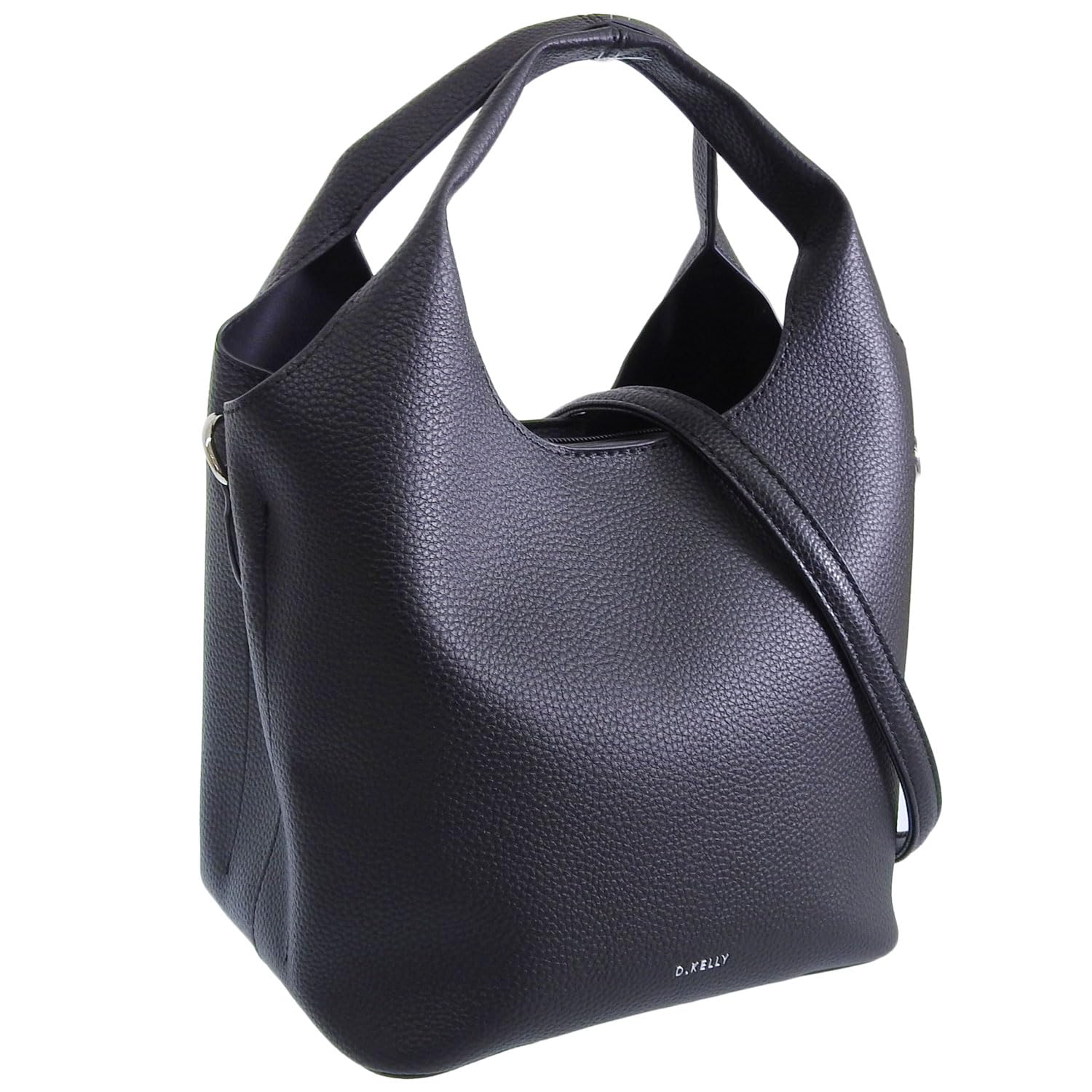 Rinle Women s Shoulder BagHandbag, 2-Way, Crossbody, Stylish, Simple, D.KELLY (ok-434 Black)