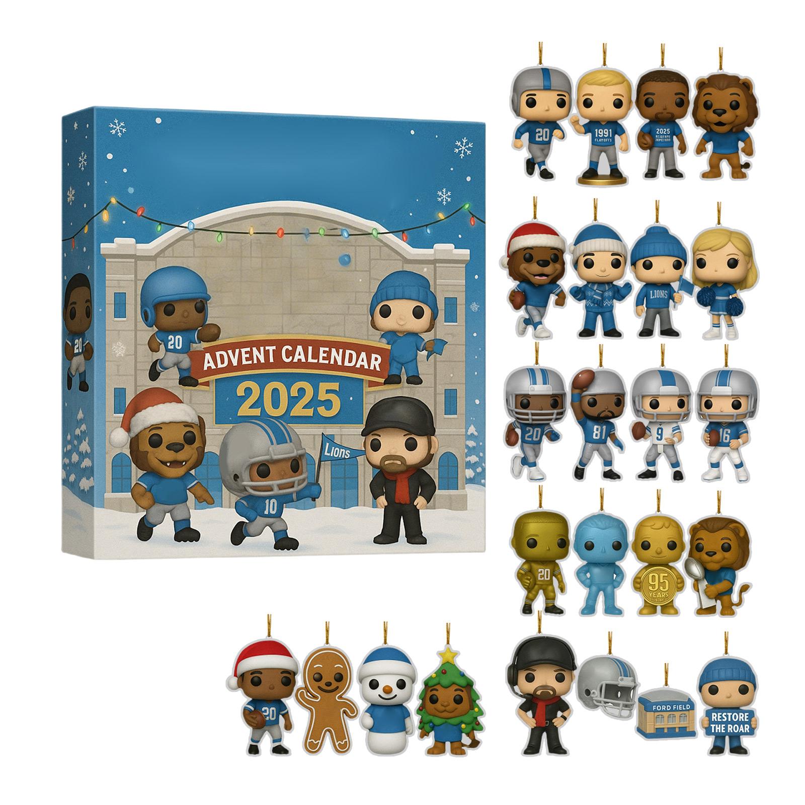 

Behind each door lies a miniature model, a classic mascot, and a collectible (2D).