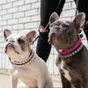 Luxury Rhinestone PU Leather Adjustable Pet Collar Dogs Cats Fashion Jewelry All Sizes