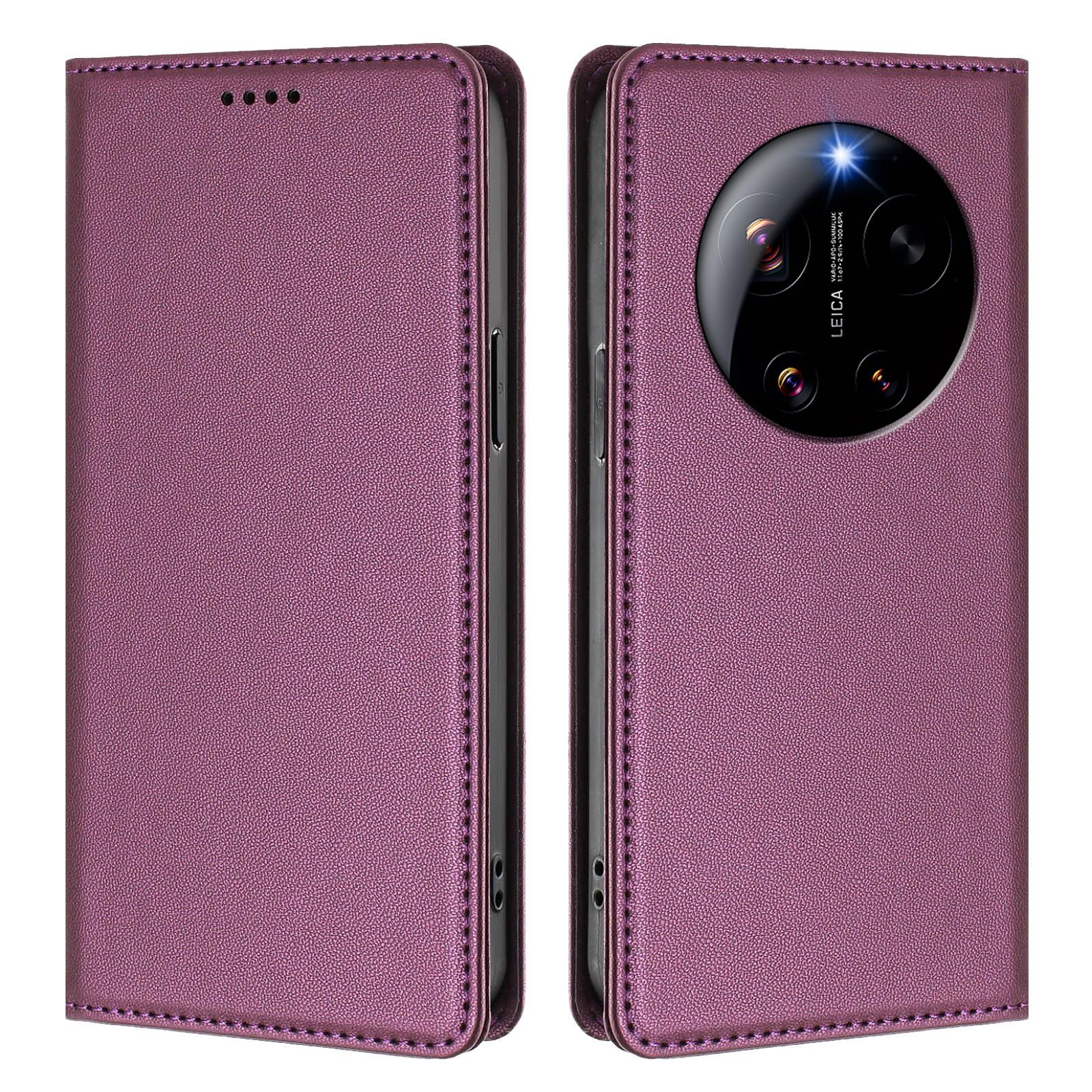 Для Xiaomi 17 Ultra 5G Кожаный чехол-кошелек с магнитной застежкой и RFID-защитой