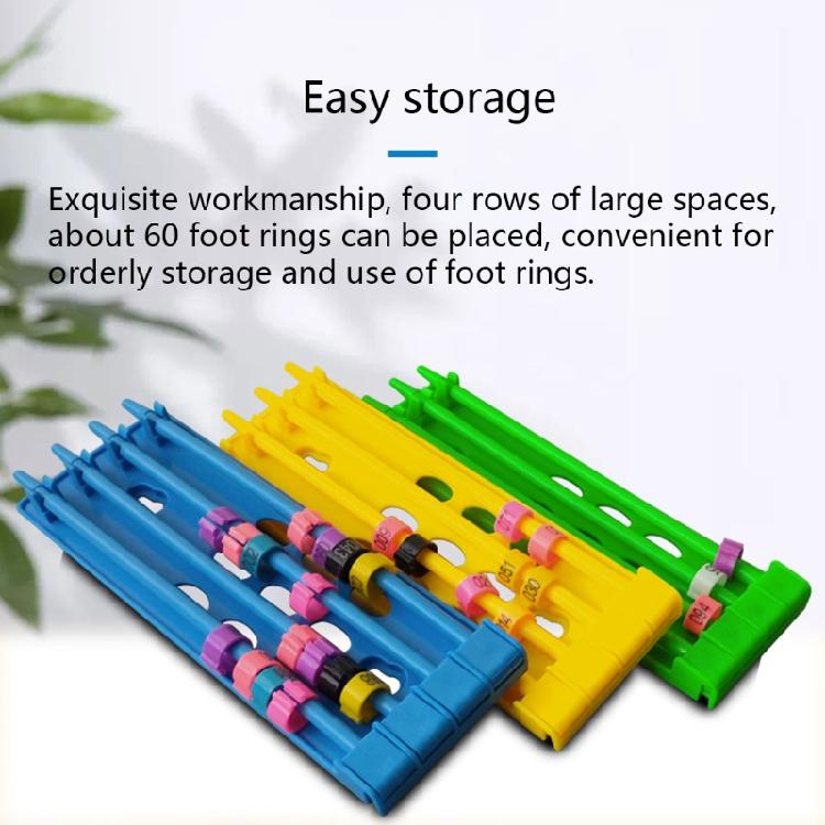 Racing for Pigeon Supplier Foot Place Pigeons Leg Ring Holder Plastic Bands Rack