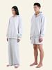 The Innrs Oversized Full Zip Hoodie (White Melange)