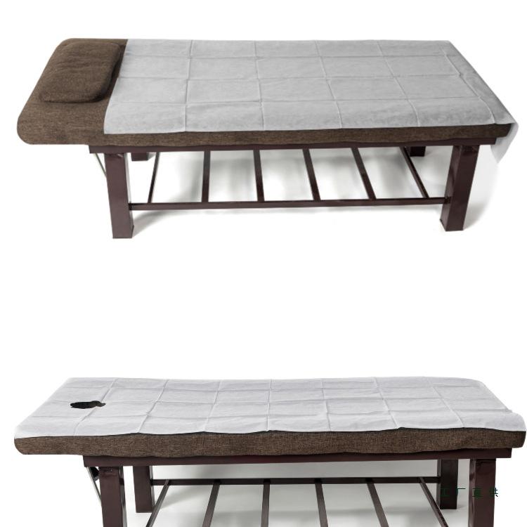 Disposable Non-Woven Massage Table Sheets, Waterproof & Oil-Proof, with Face Hole, 100-Pack