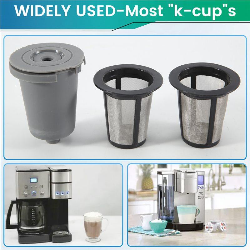 Good-Replacement Parts Grey Reusable Filter Cup, Compatible For Cuisinart Single Serve Coffee Makers