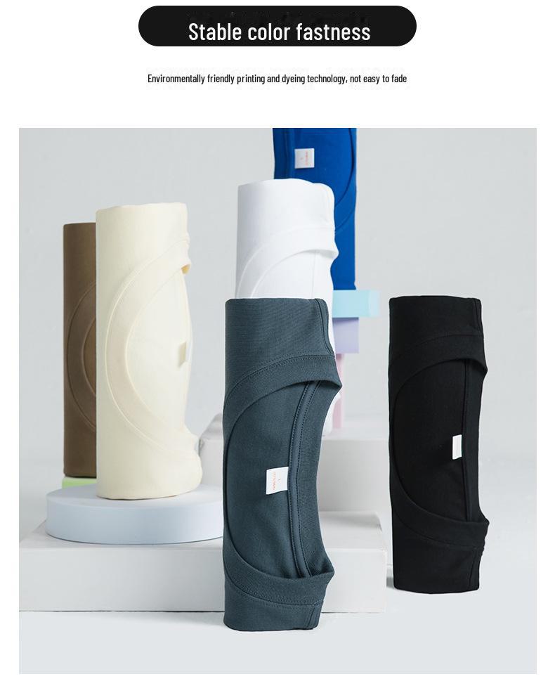 290G National Trend Men's Drop Shoulder Cotton T-shirt – Custom LOGO, Round Neck, Loose Fit, Solid Color