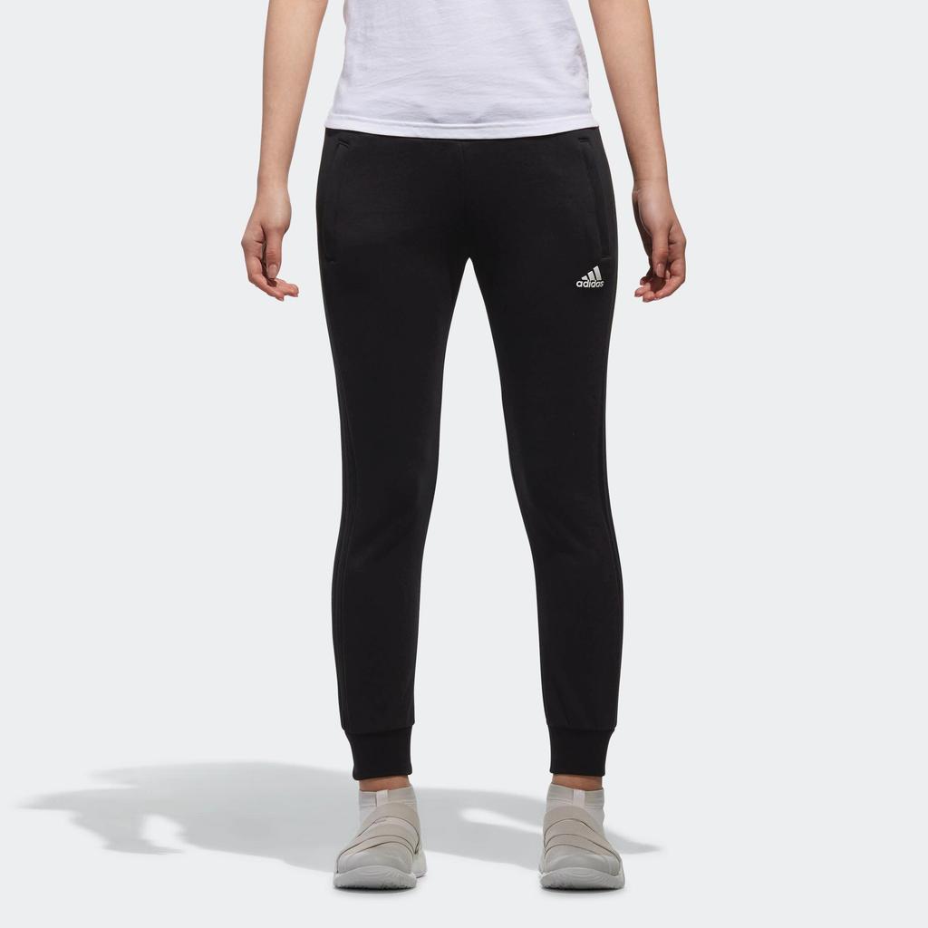Adidas Lifestyle Casual Series PT FT CH 3S ANK Solid Color Lace-Up Versatile Casual Knit Sports Pants Women bottoms Black CX5171
