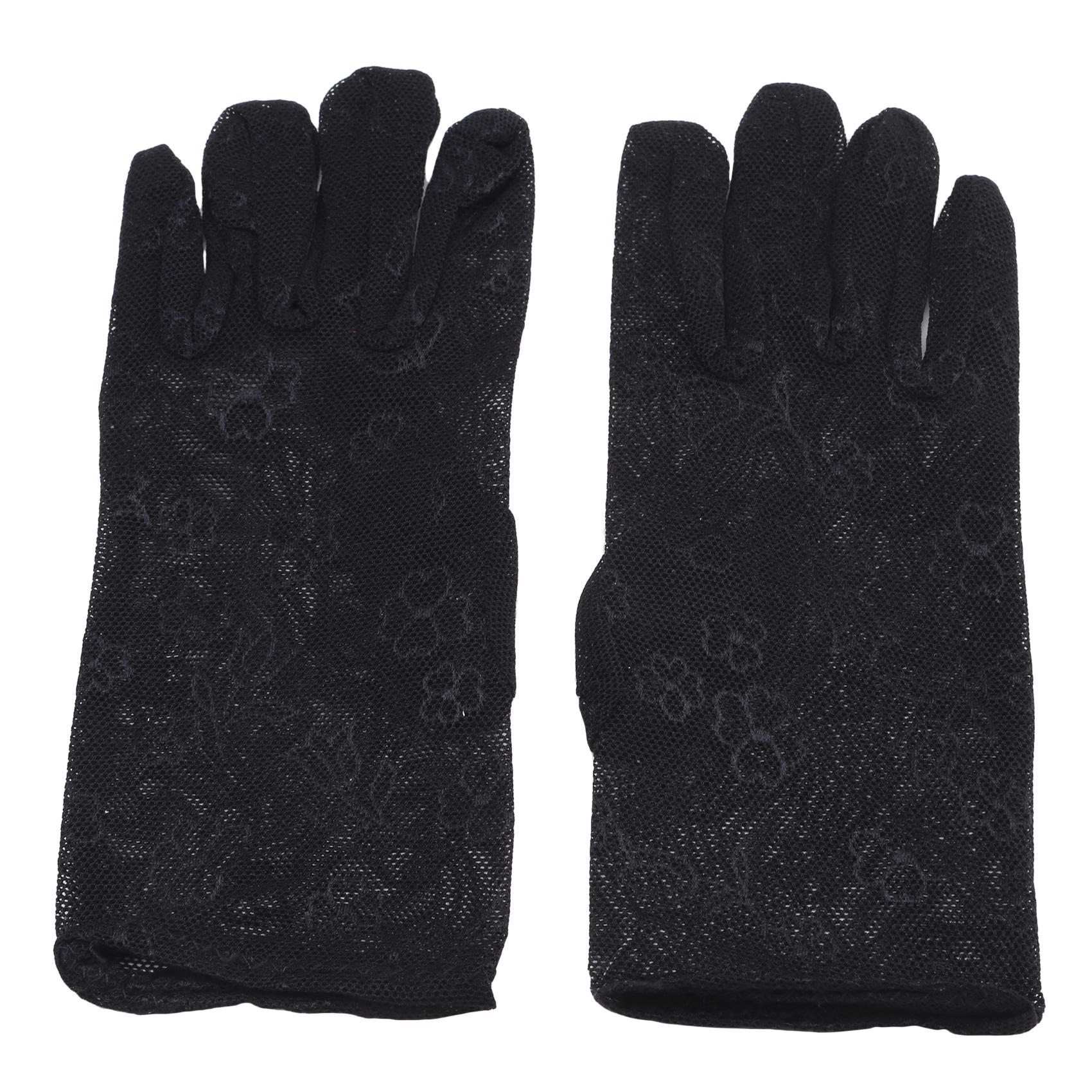 

Жіночі рукавички для активного відпочинку Захист рук Жакардові велосипедні сонцезахисні засоби Короткі мереживні рукавиці one size