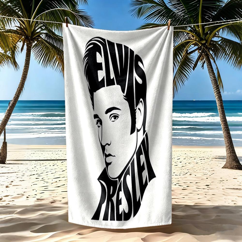 Elvis Beach Towel Soft Durable Quickdry Comfortable Lightweight Ideal For Travel Outdoor Swim Pool Yoga Surf Camping Hiking Gym Gift Holiday