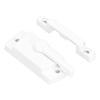 Sash Lock Square Zinc Alloy White AntiRust Multifunctional Sturdy Window Lock for Home Office