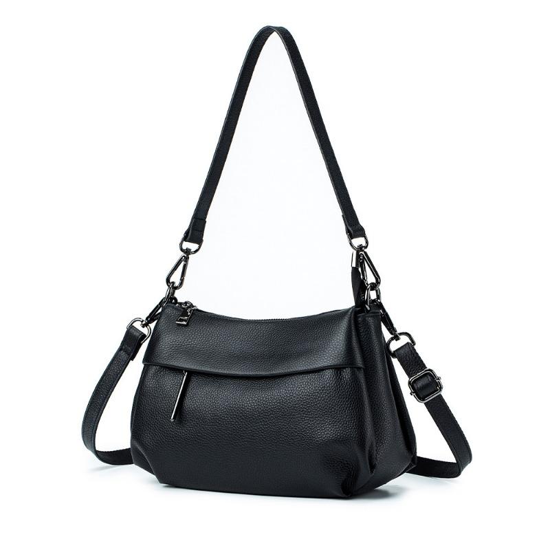 Genuine Leather Crossbody Bag Casual Bag Women's Fashion Handbag Top Layer Cowhide All-match Shoulder Bag Large Capacity