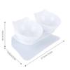 Transparent body Cat Feeding Bowl Slant mouth design Dog Food Bowl  Puppy kitten use