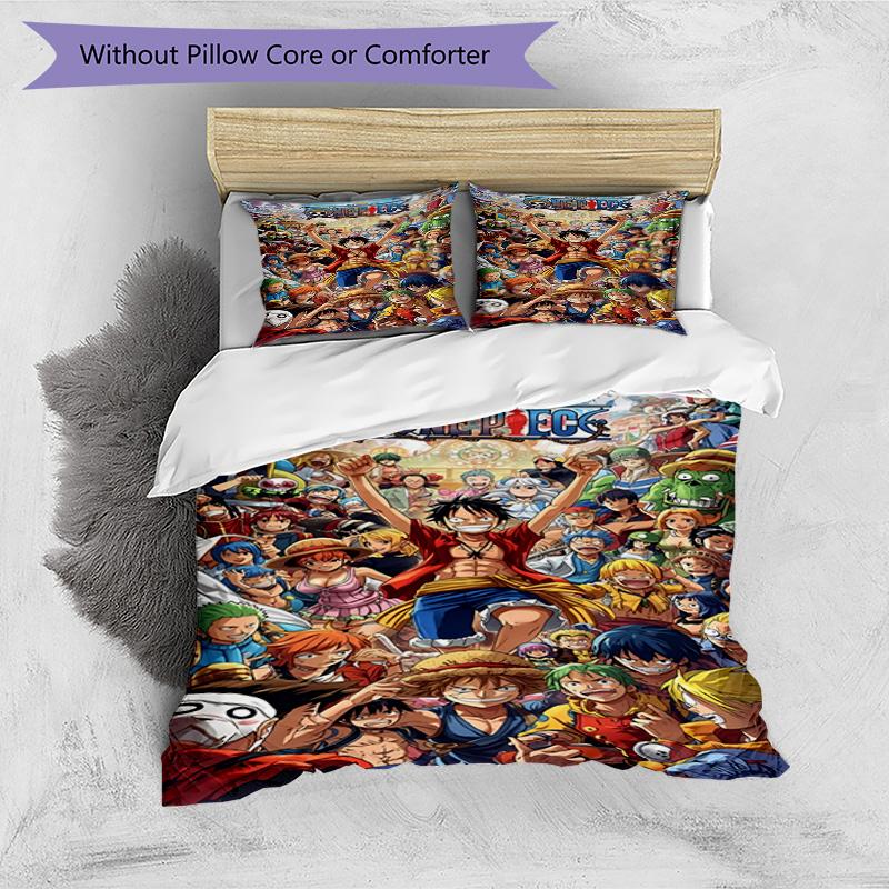 3pcs Duvet Cover Set (1*Duvet Cover + 2*Pillowcase, Without Core), One Piece Print Bedding Set, Bedroom Decor, All‑Season, Birthday Gift