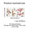 Spring Summer Flowers Birds Series Window Decoration Stickers Pvc Room Decoration Electrostatic Glass Shading Stickers