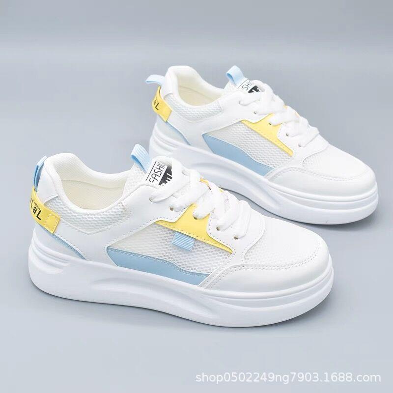 

Маленькие белые туфли женские туфли весна 2025 новые универсальные дышащие одинарные весенние и осенние летние парусиновые спортивные туфли для доски сетчатые туфли тонкие 40 синий