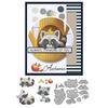 Raccoon Pattern Carbon Steel Cutting Die for Scrapbooking and Paper Craft Embossing