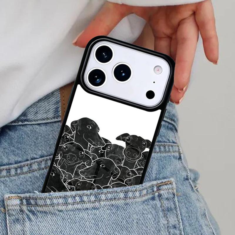Galgo Greyhound Dog Phone Case for iPhone 16e 15 14 13 12 17 Pro Max Plus Air 17pro Cover Coque