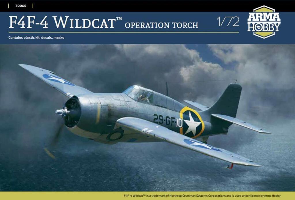 ARMA HOBBY 1/72 F4F-4 Wildcat Operation Torch Plastic Model Kit ADL70065