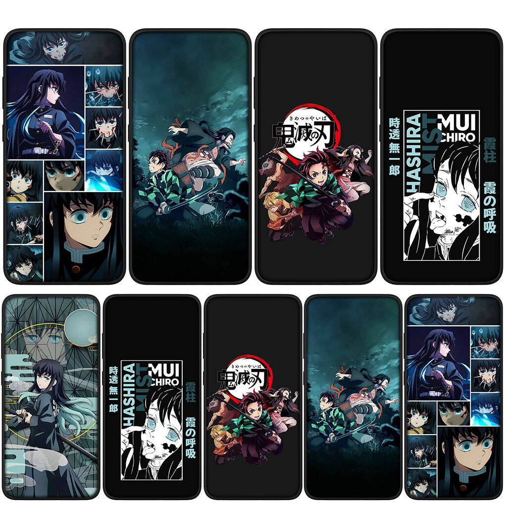 For Motorola Moto Edge 70 60 50 G54 G86 Samsung Galaxy S25 iPhone 17 16 15 Xiaomi Redmi Note 14 Pro Max Phone Case Demon Slayer Muichiro Tokito Cover
