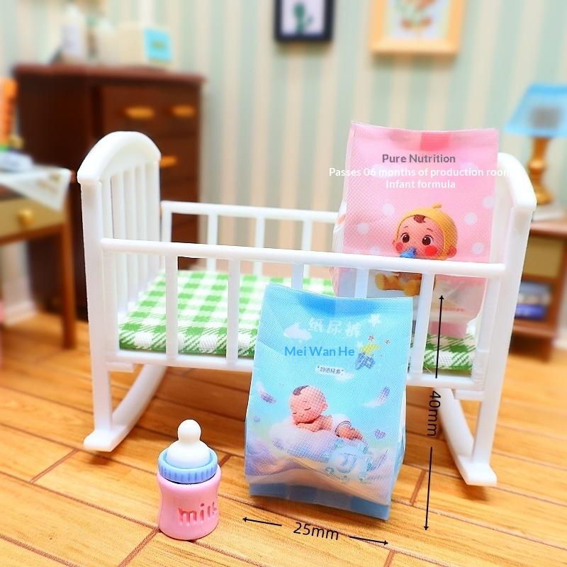 1 Stück Heimdekoration Niedliche Miniatur-Szene Lebensmittelspielzeug Puppenhaus Mini Milchpulver Windel Modell Für Puppenzubehör Spielzeug