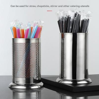 Essstäbchenhalter aus Edelstahl mit Sockel Drei Stile verfügbar Küchenaufbewahrungsorganisator für Löffel und Utensilien