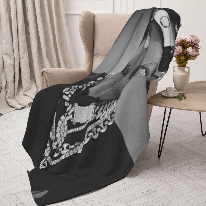 Custom Anuel AA Rapper Blanket 3D Print Soft Flannel Fleece Warm Throw Blankets for Travel Bedroom Sofa Quilt