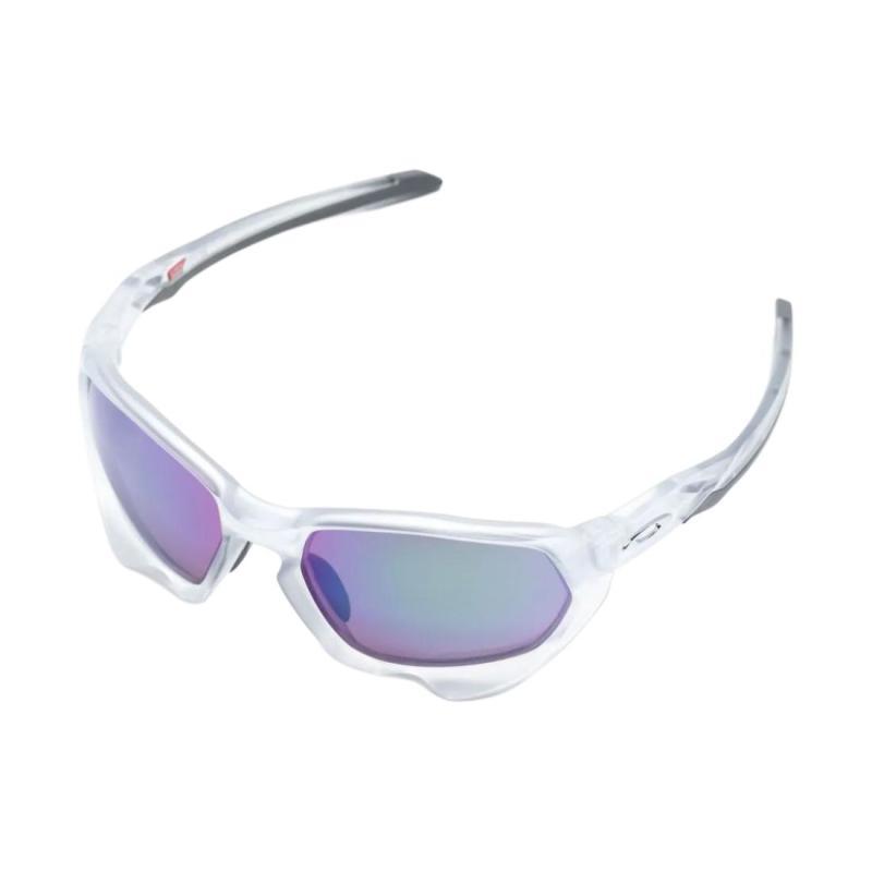 

Oakley Plazma Logo Design Acetate Irregular Sunglasses Women s Sheer Color 59 прозрачный