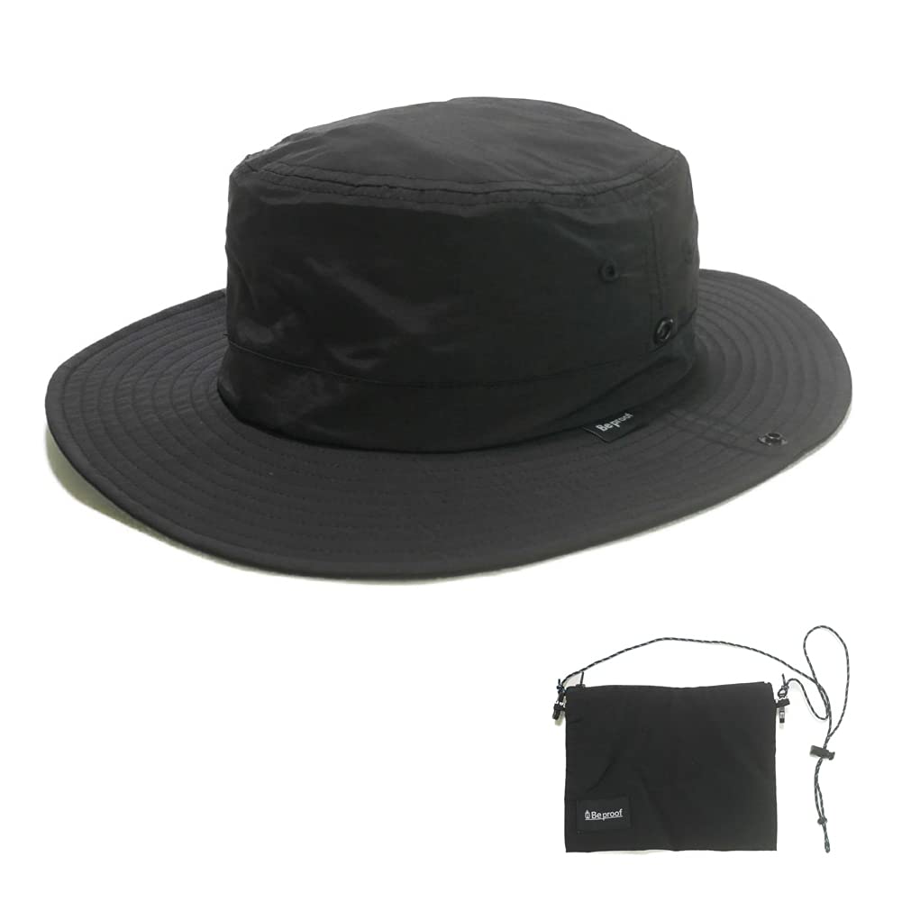 cotton nylon adventure hat with for wide size cotton [Be proof] Water-repellent sacoche, men, women, unisex, brim, outdoor, water-repellent, foldable,
