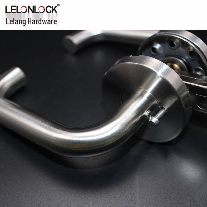 American-Style 304 Stainless Steel Bathroom Handle Lock with Brake Lever