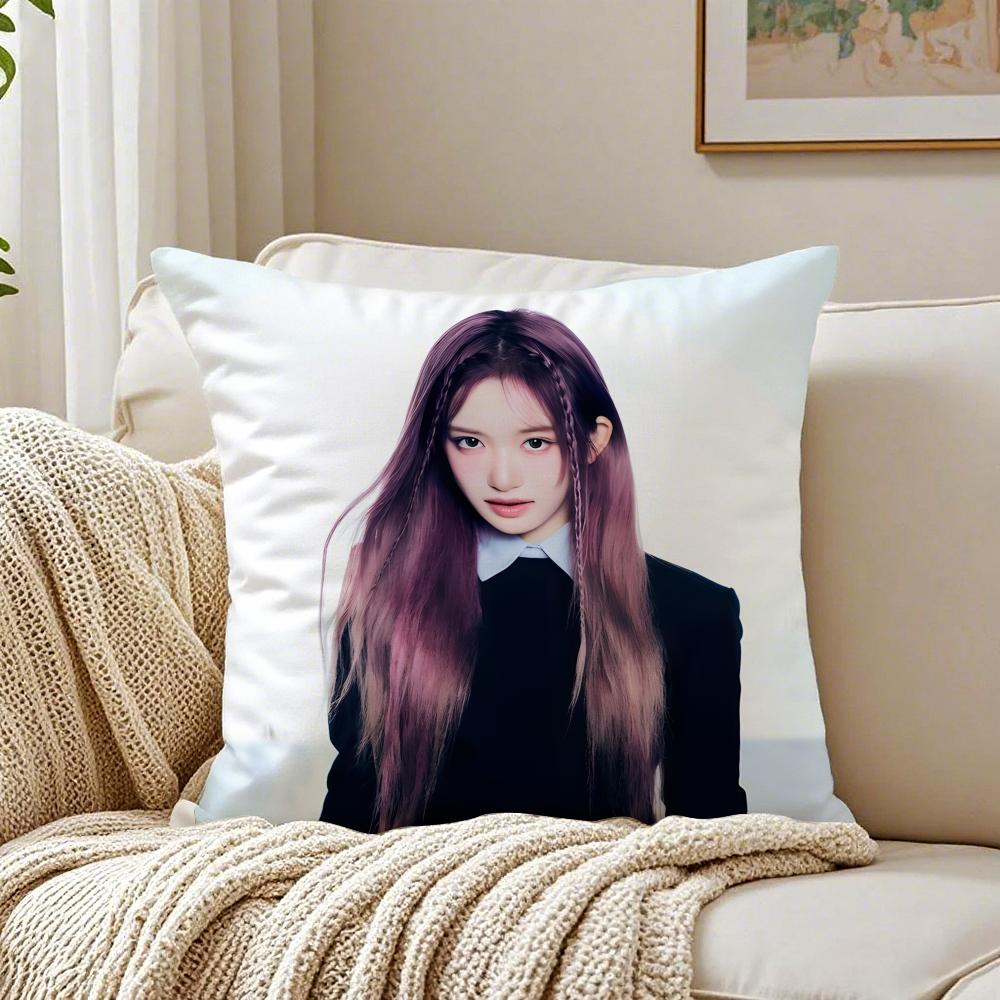 Idol Kpop LLEESEO Cushion Cover Pillowcase Antidustmite living Room Sofa Decor Cushion Room