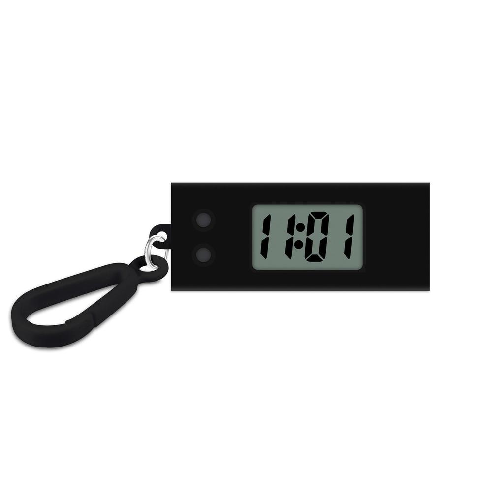 Mini Triangular Clock, Portable, Compact Keychain Clock for Kids, Digital Silent Clock for Exams and Studying