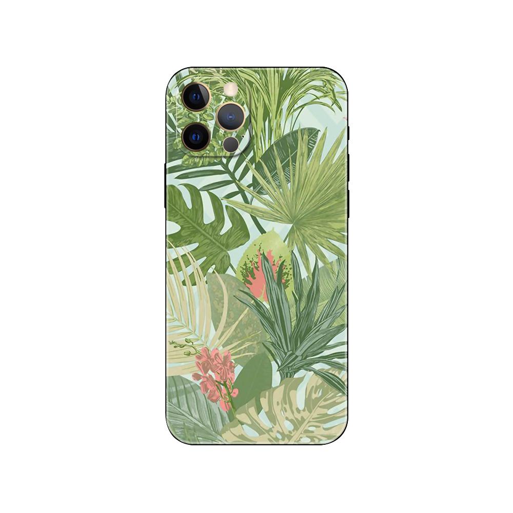 Tree Leaves Phone Case for Iphone 5 5s 2020se 6 6s 7 8 Plus X 10 XR XS 11 12 13 Mini Pro MAX Black Tpu Back Cover