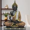 New Limited Edition 25 Centimetre Meditating Sitting Buddha Idol Statue showpiece Home Decor Decoration Items for Living Room and Gifts
