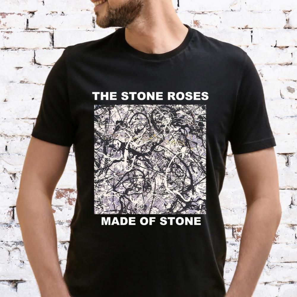 Stone Roses T-Shirt, MADE OF STONE, TOUR, IAN BROWN, Unisex/Ladies Fit Unisex T-Shirt XXXL