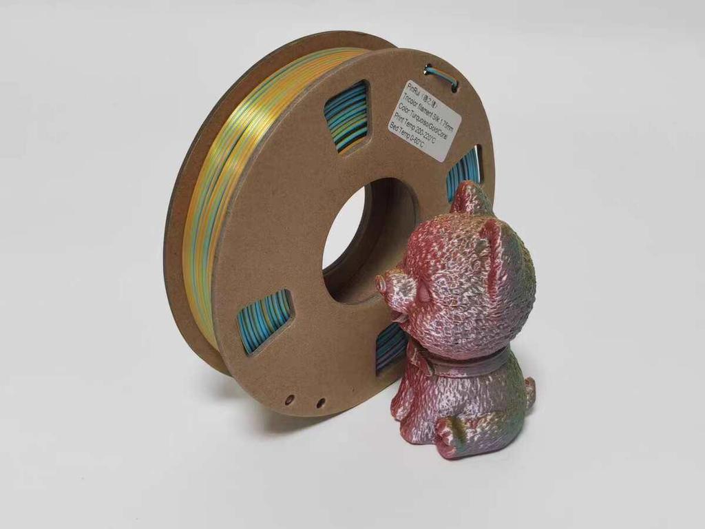 PLA Silk Dual-Color Tri-Color 1.75mm Filament for FDM 3D Printers