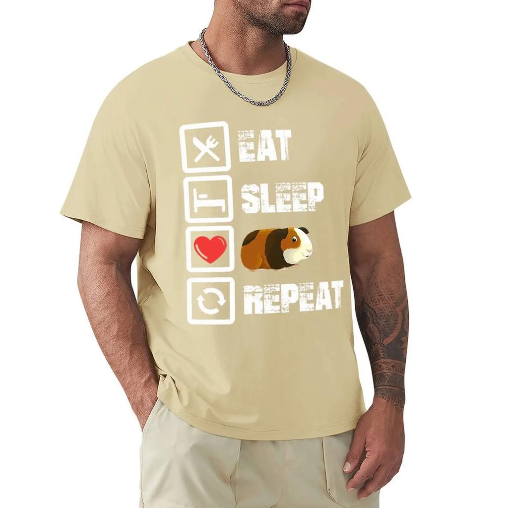 Guinea Pig T Shirt Harajuku Short Sleeve T-shirt 100% Cotton Graphics Tshirt Tops