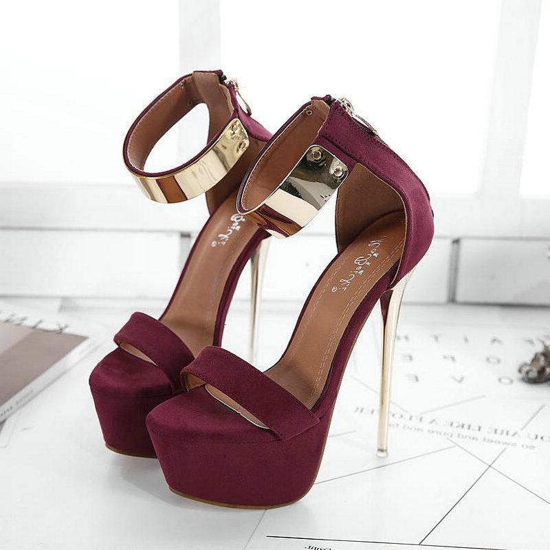 мода Comemore Женщины 2024 Peep Toe каблук женская обувь Женская платформа Высокие — фото 5