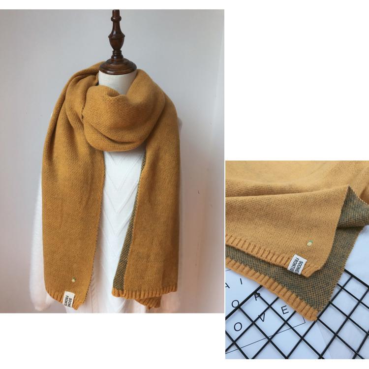 Buy Women Solid Cashmere Scarves Lady Winter Thicken Warm Soft Pashmina ...