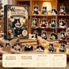 Cute Cat Rabbit Ornaments 24 Days Christmas Advent Calendar 2026, 2D Acrylic Reading Cats/Dogs/Forest Animals Surprise Unboxing Gift Ornament