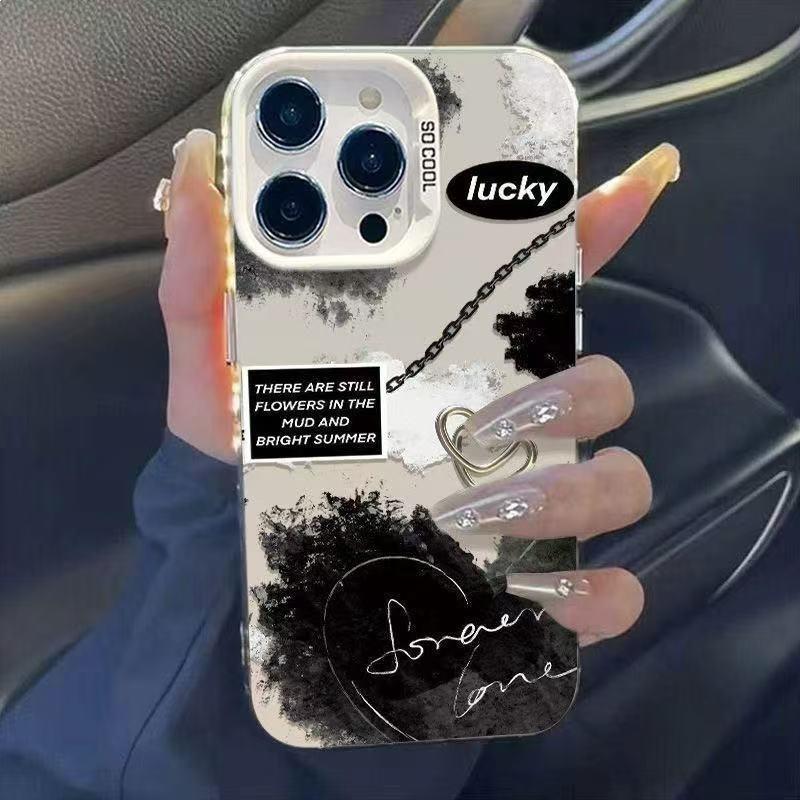 Chain Love Applies To Apple 17Promax Mobile Phone Case iPhone16 Vitality Case 15 European and American Style 1413