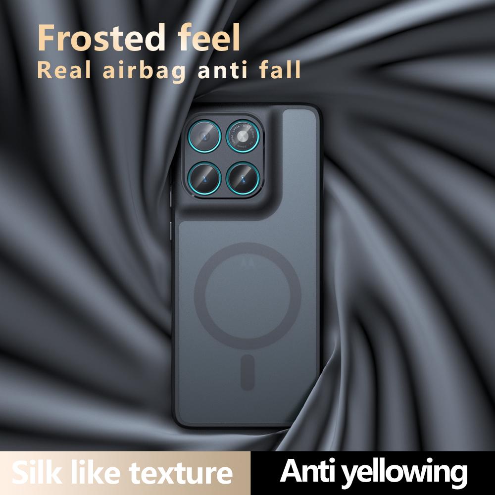 Für Motorola Edge 60 5G / 60 Fusion 5G Hülle Kompatibel mit MagSafe TPU + PC Matte Skin Touch Handyhülle