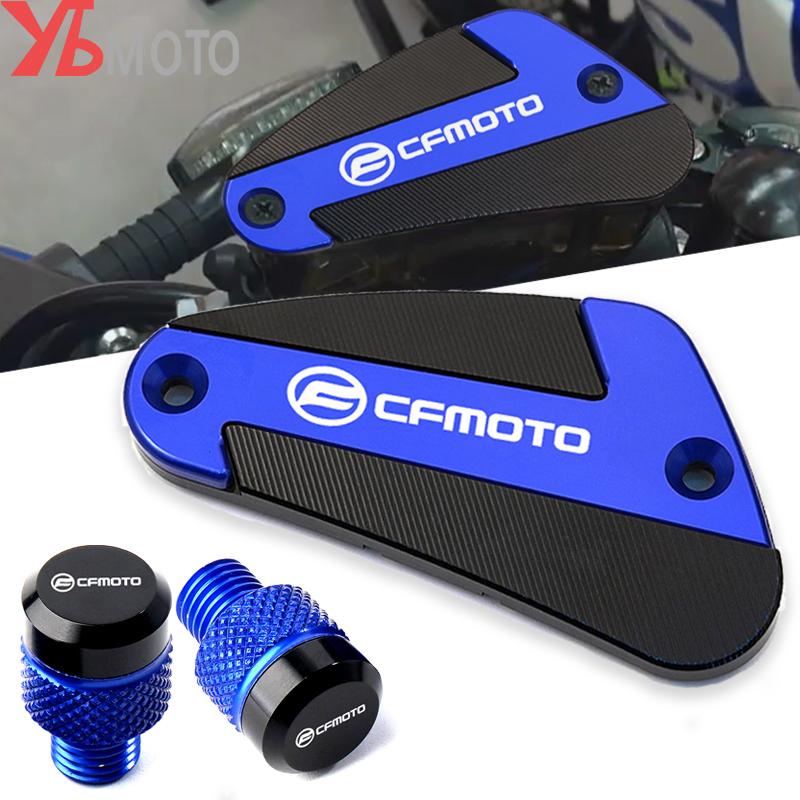 

Нове для CFMOTO CF 650 650MT 700MT 650NK 400NK 650GT Мотоцикл CNC Алюмінієва кришка резервуара передньої гальмівної рідини Заглушки отворів для дзеркал 2 Mirror Plugs Gold