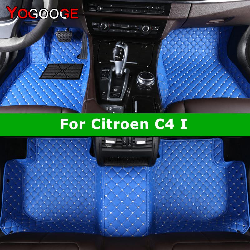 YOGOOGE Custom Car Floor Mats For Citroen C4 Auto Carpets Foot Coche Accessorie