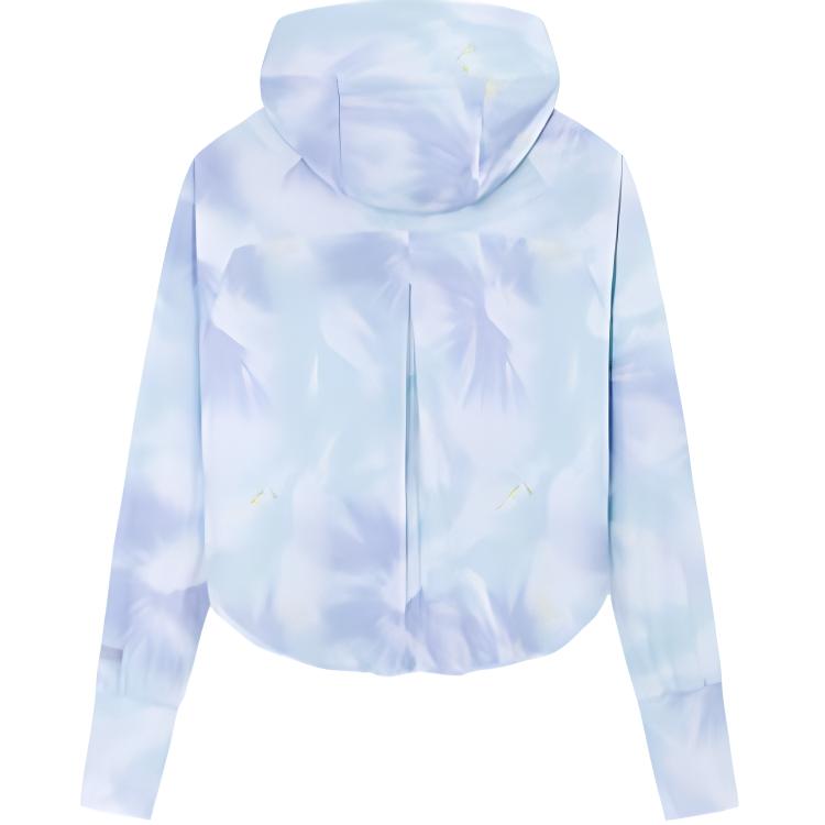 Anta UV Protection Breathable Sun Protection Clothing Women Outerwear Sakura-Purple Printed 162427710-1