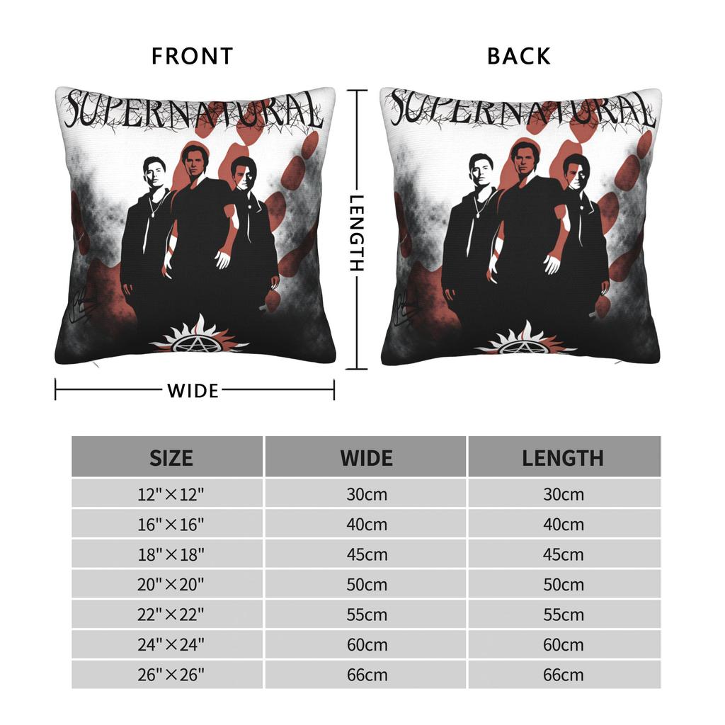 TV Series Supernatural (2) Pillow Case  Vintage Pillow Cover Soft Pillowcases For Wedding Party Home Decor