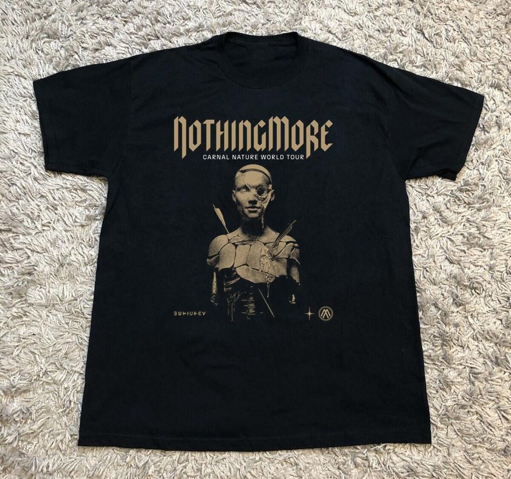 Nothing More Carnal Nature World Tour 2025 Black Cotton S5XL Tshirt MI229 Unisex T-Shirt XXL