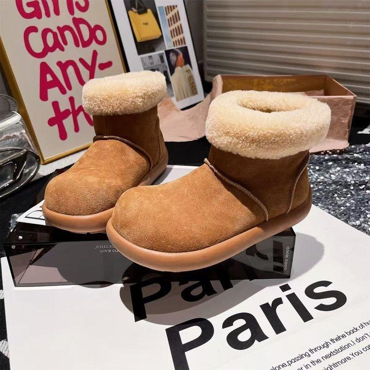Snow Boots New Winter Warm Boots Thick-soled Birkenstock Short Boots Autumn and Winter Thickened Cotton Shoes