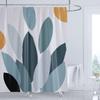 Bathroom Abstract Bohemian Shower Curtain Medieval Minimalist Art Leaves Polyester Fabric Shower Curtain 180X180Cm With Hooks