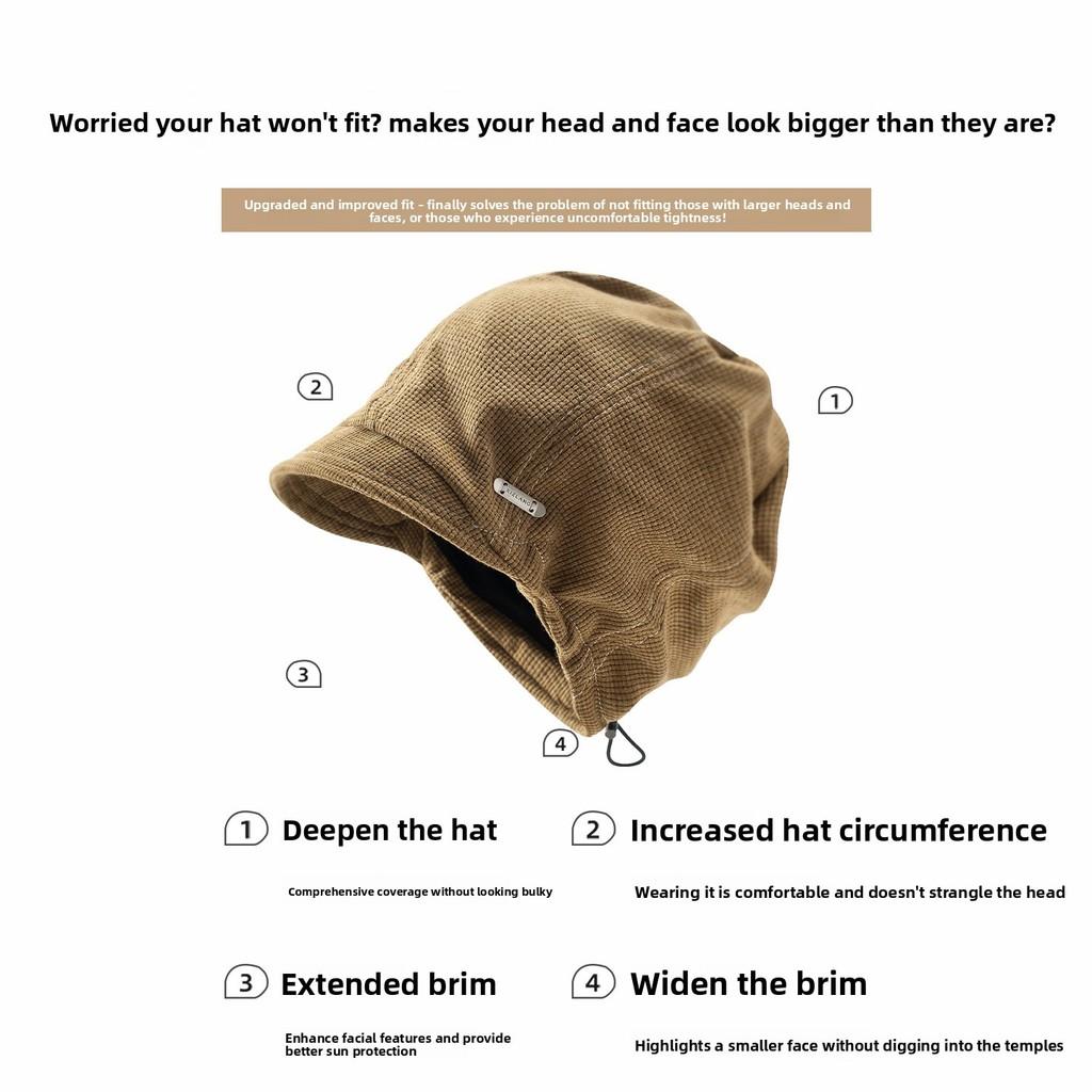 Vintage Denim Cap With Warmth And Windproof Features For Autumn Winter Fashion Enthusiasts